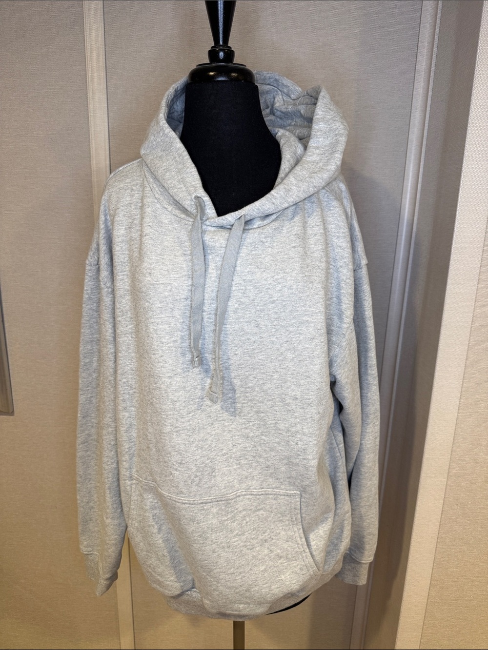 Aerie Offline Oversized Classic Gray Hooded Sweatshirt size XS